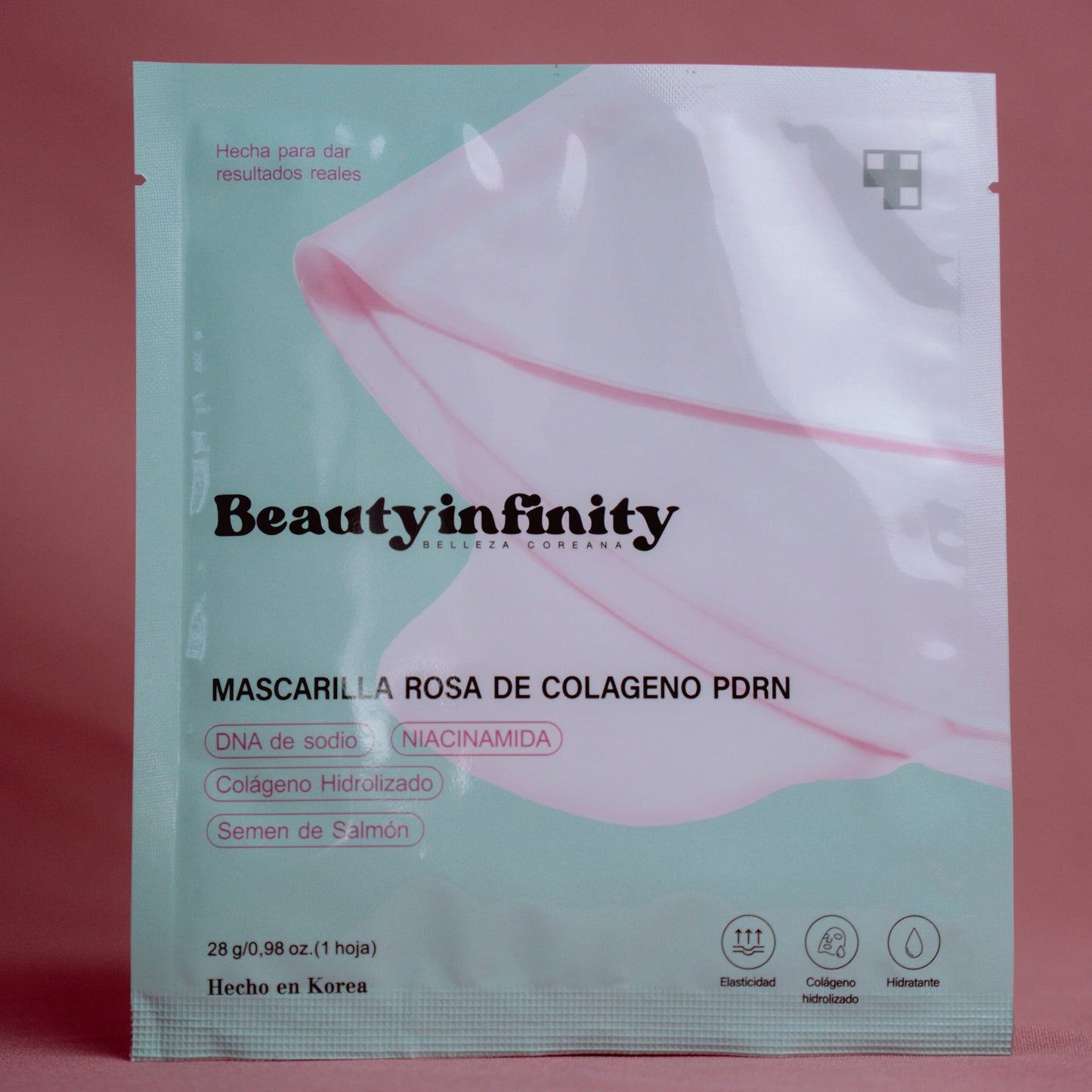 MASCARA GLOWUP REJUVENECIMIENTO COLAGENO + NAD + SEMEN DE SALMON (PDRN) - 4 PZAS