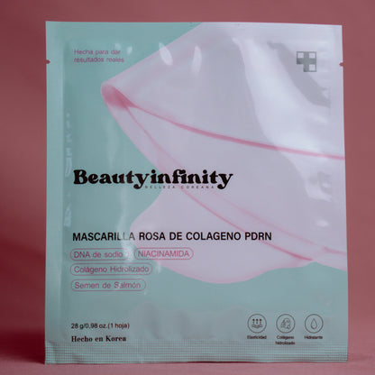 MASCARA GLOWUP REJUVENECIMIENTO COLAGENO + NAD + SEMEN DE SALMON (PDRN) - 4 PZAS