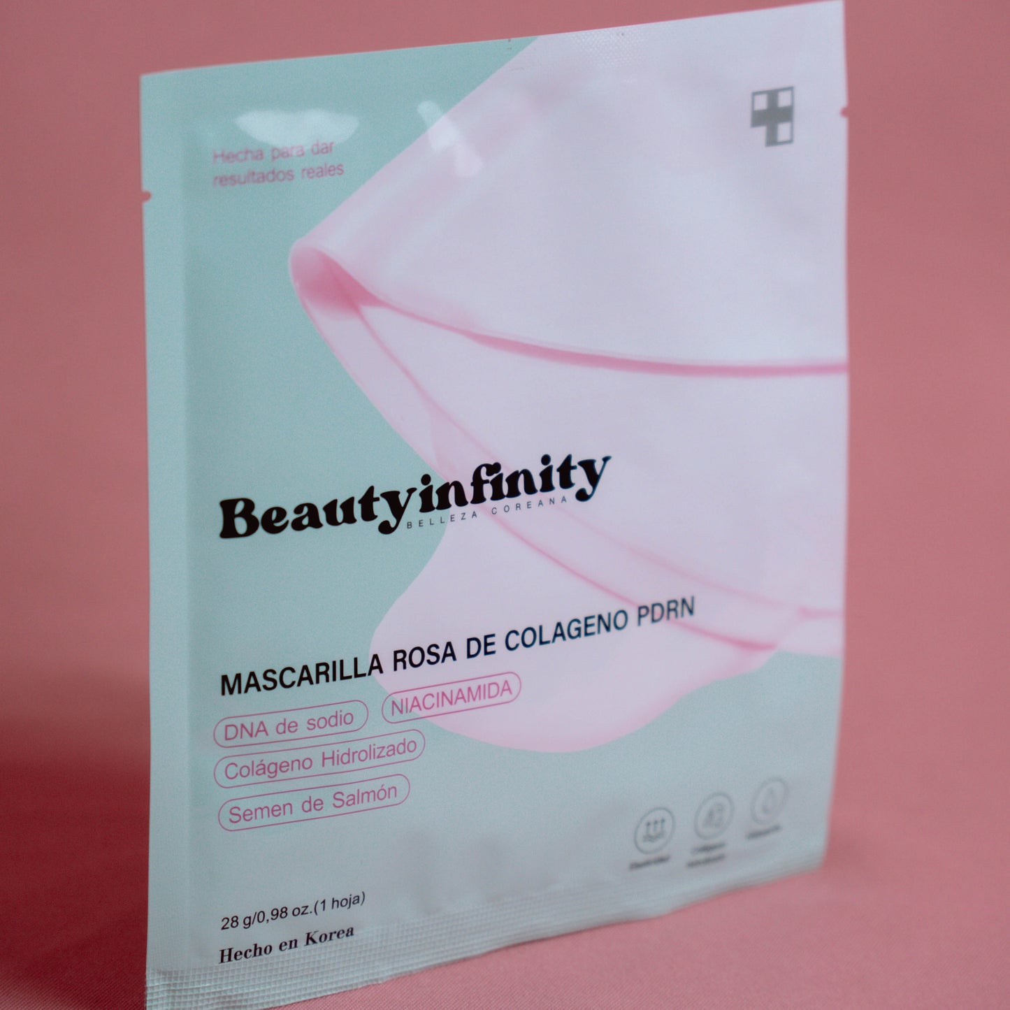 MASCARA GLOWUP REJUVENECIMIENTO COLAGENO + NAD + SEMEN DE SALMON (PDRN) - 4 PZAS